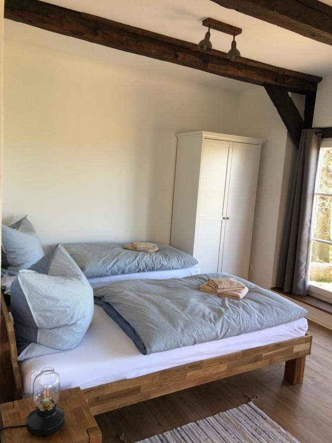 Altes Backhaus Bauernhof Vogel Apartman Rohrsen Kültér fotó