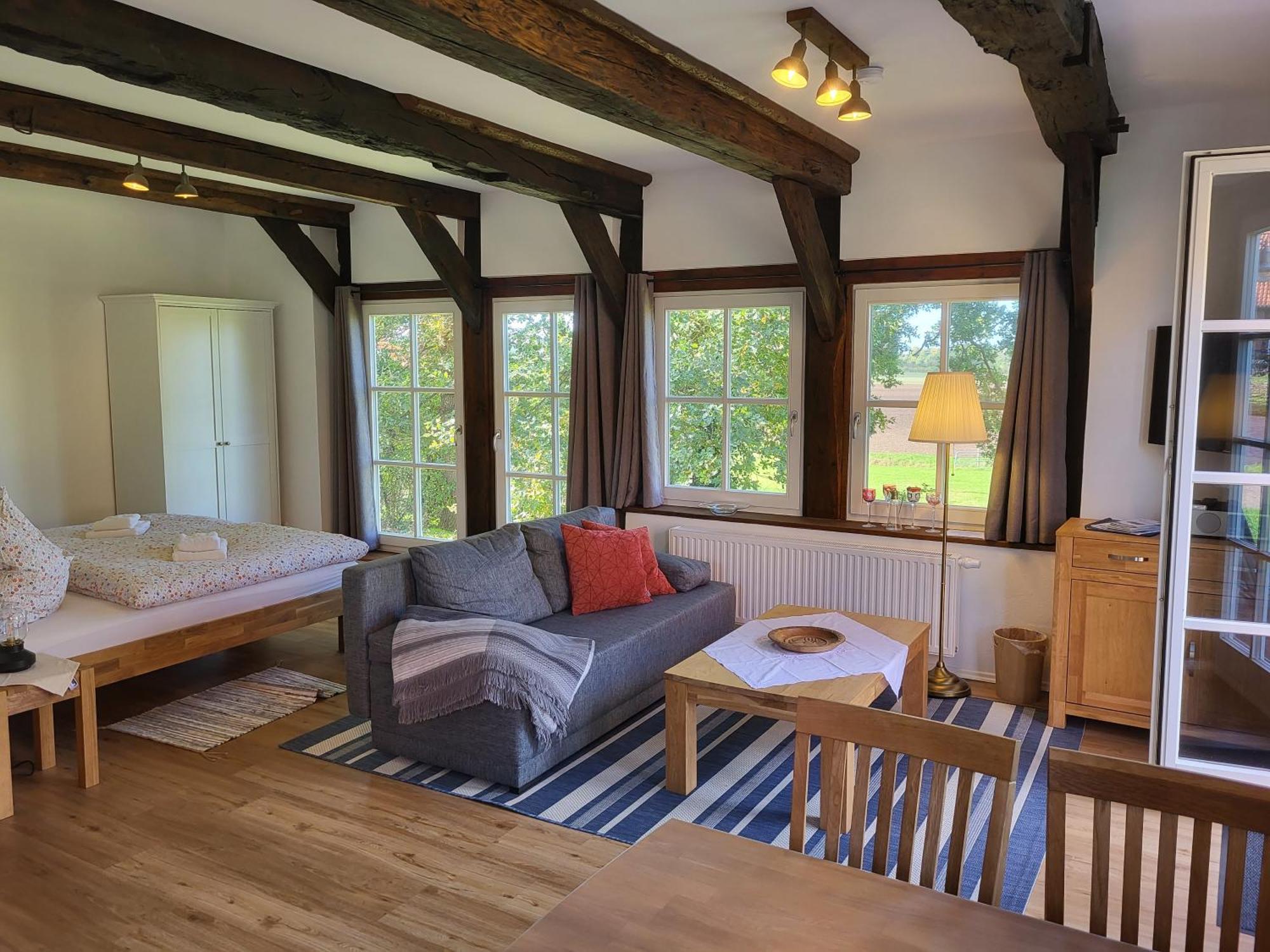 Altes Backhaus Bauernhof Vogel Apartman Rohrsen Kültér fotó