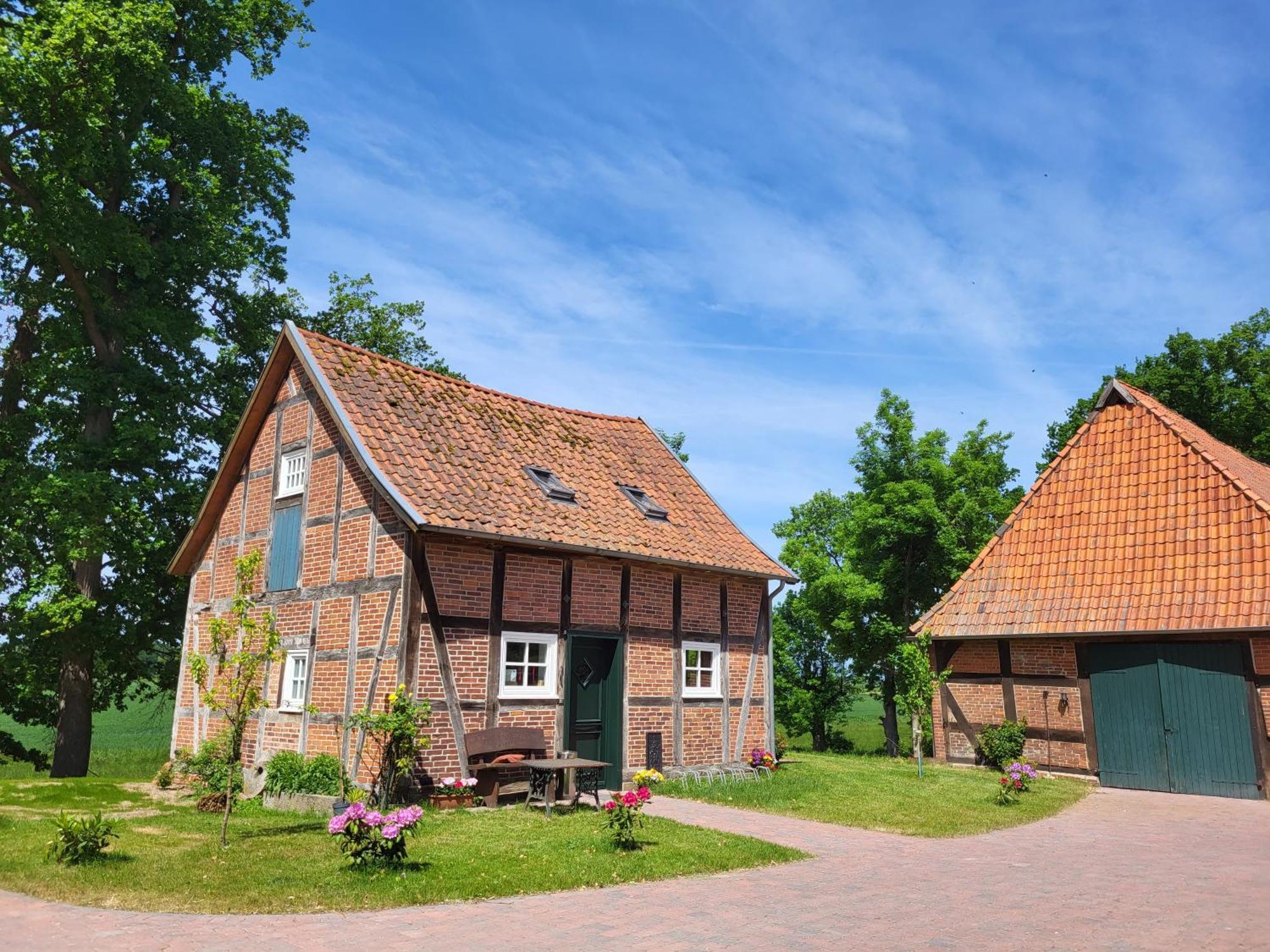 Altes Backhaus Bauernhof Vogel Apartman Rohrsen Kültér fotó